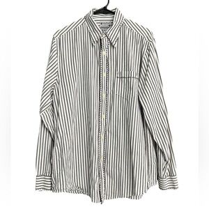 Lucky Brand Striped Long Sleeve Dress Shirt Size Large